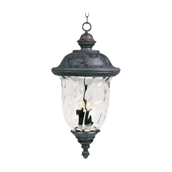 Maxim Lighting Carriage House 3-Light 14" Wide Oriental Bronze Pendant Light 3428WGOB - main
